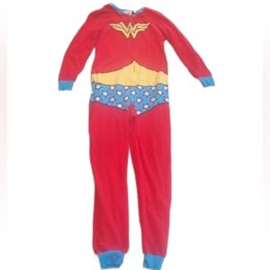 DC Comics Wonder One Piece Sleeper Pajamas /  Character Union Suit Size Medium